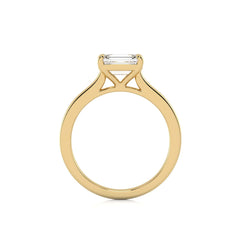 1 1/2 CT. Emerald Cut Natural Diamond Four Prong Solitaire Ring
