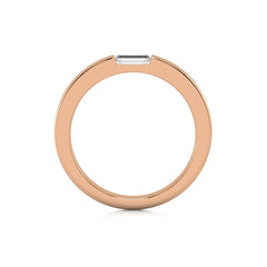 1/5 CT. Baguette Natural Diamond Channel Set Solitaire Ring