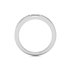 1/5 CT. Baguette Natural Diamond Channel Set Solitaire Ring