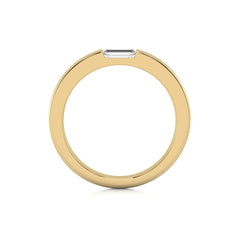 1/5 CT. Baguette Natural Diamond Channel Set Solitaire Ring