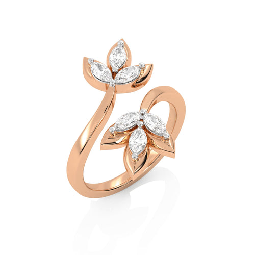 1/2 CT. Ethereal Bloom Marquise Lab Created Diamond Ring