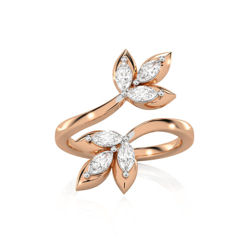 1/2 CT. Ethereal Bloom Marquise Lab Created Diamond Ring