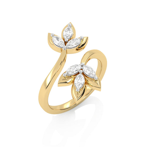 1/2 CT. Ethereal Bloom Marquise Lab Created Diamond Ring