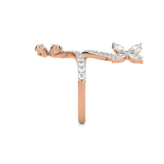 1 1/4 CT. Marquise,Pear and Round Lab Created Diamond Vine Ring