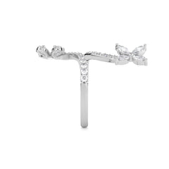 1 1/4 CT. Marquise,Pear and Round Lab Created Diamond Vine Ring