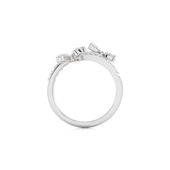 1 1/4 CT. Marquise,Pear and Round Lab Created Diamond Vine Ring