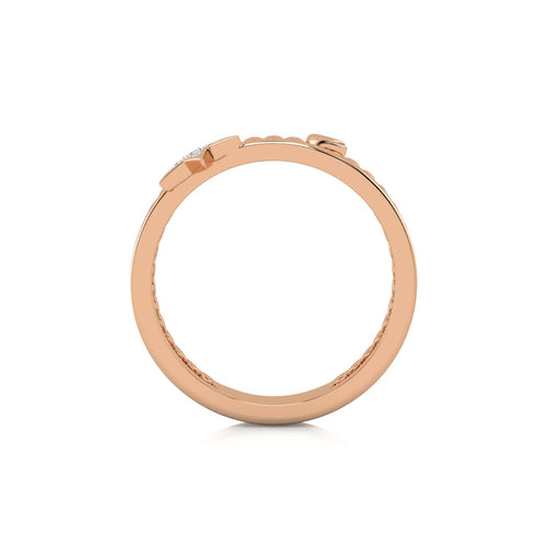 1/10 CT. Lunar Spark Round Lab Created Diamond Star & Moon Ring