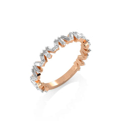 3/8 CT. Baguette Natural Diamond Band Ring