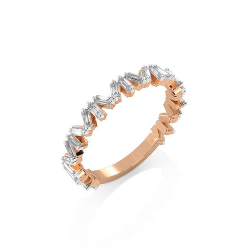 3/8 CT. Baguette Natural Diamond Band Ring
