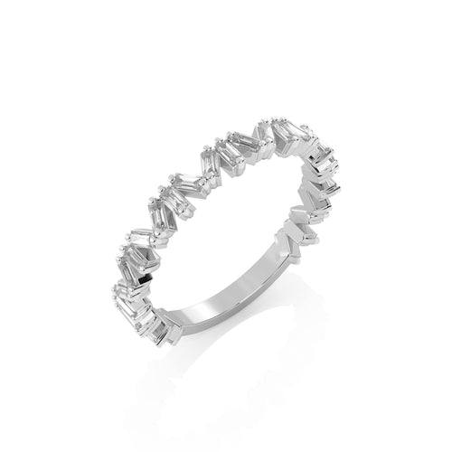 3/8 CT. Baguette Natural Diamond Band Ring