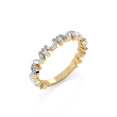 3/8 CT. Baguette Natural Diamond Band Ring