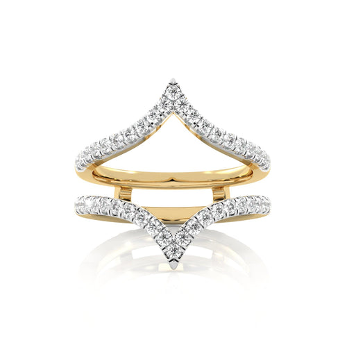 3/8 CT. Chevron Lab Created Diamond Enhancer Ring