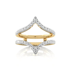 3/8 CT. Chevron Natural Diamond Enhancer Ring
