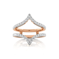 3/8 CT. Chevron Natural Diamond Enhancer Ring