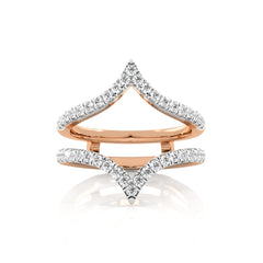 3/8 CT. Chevron Lab Created Diamond Enhancer Ring