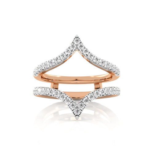 3/8 CT. Chevron Lab Created Diamond Enhancer Ring