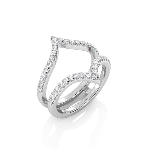 3/8 CT. Chevron Lab Created Diamond Enhancer Ring