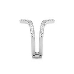 3/8 CT. Chevron Natural Diamond Enhancer Ring