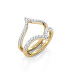 3/8 CT. Chevron Natural Diamond Enhancer Ring
