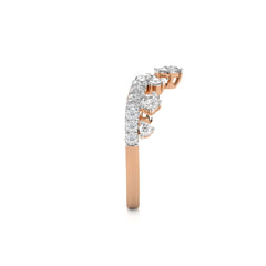 3/4 CT. Round Natural Diamond Crown Ring