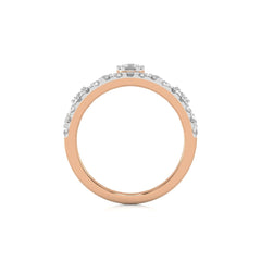 3/4 CT. Round Natural Diamond Crown Ring