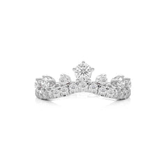 3/4 CT. Round Natural Diamond Crown Ring