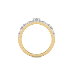 3/4 CT. Round Natural Diamond Crown Ring