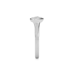 1/2 CT. Two headed Princess, Baguette and Round Natural Diamond Ring