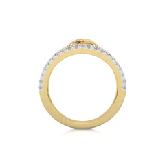 1 CT.Round Lab Created Diamond Two Tone Ring
