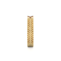 Two-Tone Round Natural Diamond Ring with Diamond Accent