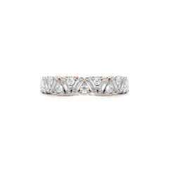 5/8 CT. Round and Baguette Lab Created Diamond Cocktail Ring