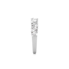 5/8 CT. Round and Baguette Natural Diamond Cocktail Ring