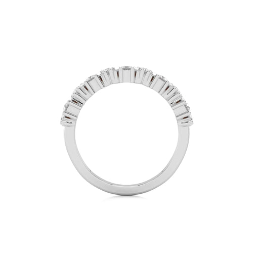 5/8 CT. Round and Baguette Natural Diamond Cocktail Ring