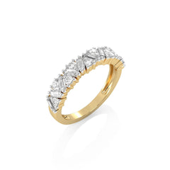 5/8 CT. Round and Baguette Lab Created Diamond Cocktail Ring