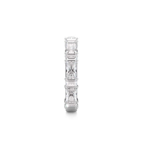 2 1/2 CT. Emerald Cut and Baguette Natural Diamond Wedding Band
