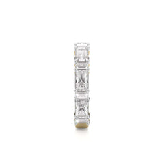 2 1/2 CT. Emerald Cut and Baguette Natural Diamond Wedding Band