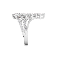 2 1/2 CT. Emerald and Round Natural Diamond Ring