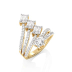 2 1/2 CT. Emerald and Round Natural Diamond Ring