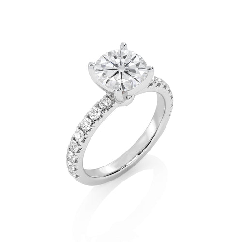 2 1/2 CT. EverBright Round Lab Created Diamond Engagement Ring