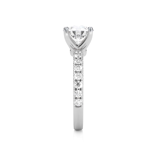 2 1/2 CT. EverBright Round Lab Created Diamond Engagement Ring