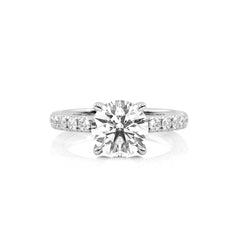 2 1/2 CT. EverBright Round Lab Created Diamond Engagement Ring