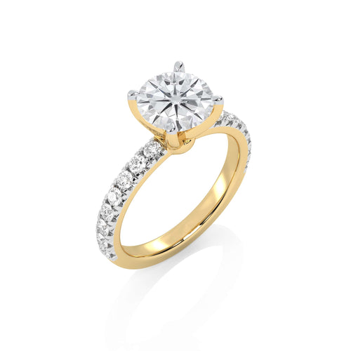 2 1/2 CT. EverBright Round Lab Created Diamond Engagement Ring