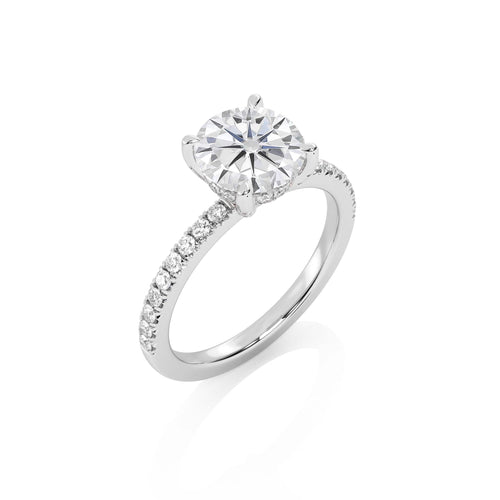 2 1/4 CT. Round Lab Created Diamond Engagement Ring