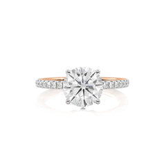 2 1/4 CT. Round Natural Diamond Engagement Ring