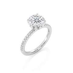 2 1/4 CT. Round Natural Diamond Engagement Ring