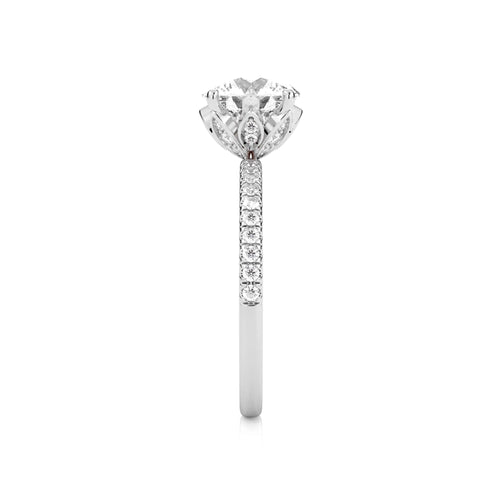 2 1/4 CT. Round Lab Created Diamond Engagement Ring