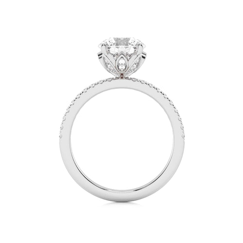 2 1/4 CT. Round Natural Diamond Engagement Ring