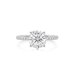 2 1/4 CT. Round Natural Diamond Engagement Ring