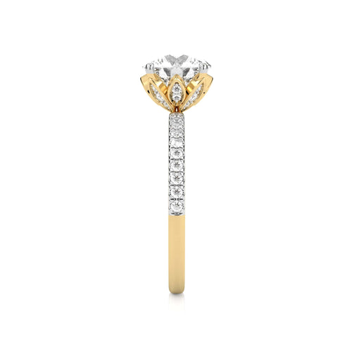2 1/4 CT. Round Natural Diamond Engagement Ring