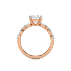 2 3/8 CT. Round and Marquise Lab Created Diamond Engagement Ring